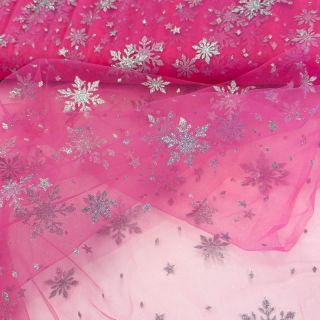 Tyl za TUTU Crystal fuchsia