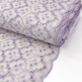 Pamučna tkanina EMBROIDERY Lilian purple
