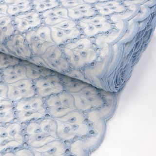 Pamučna tkanina EMBROIDERY Lilian blue