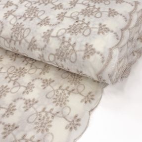 Pamučna tkanina EMBROIDERY Lilian ecru