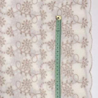 Pamučna tkanina EMBROIDERY Lilian ecru