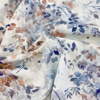 Viscose LUREX Fine leaves blue