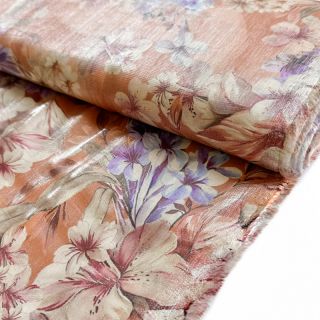Viscose SHINIO Floral treasure red