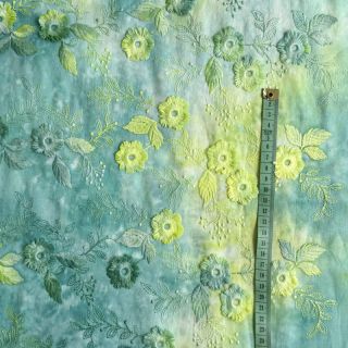 Pamuk TIE DYE EMBROIDERY Poppy design G