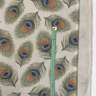 Dekorativna tkanina Linenlook Peacock Feather Chique