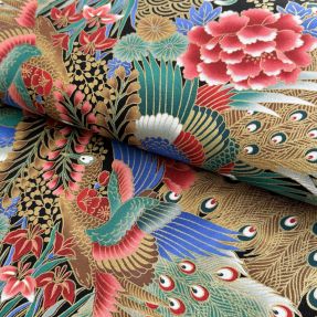 Pamučna tkanina JAPAN Hoshi emeraude