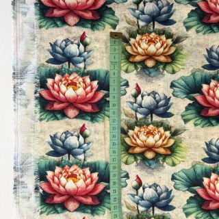 Viscose s lanom Clover design D digital print