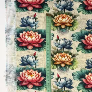 Viskoza s lanom Clover design D digital print