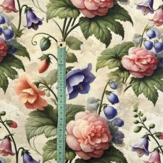 Viscose s lanom Casia design D digital print