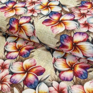 Viscose s lanom Jasmine design B digital print