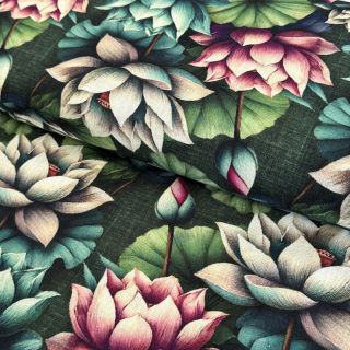 Viscose s lanom Marigold design E digital print