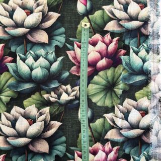 Viscose s lanom Marigold design E digital print