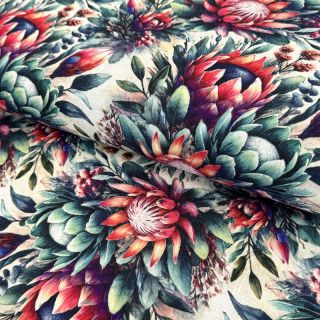 Viscose s lanom Azalea design D digital print
