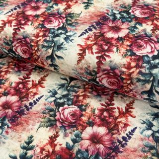 Viscose s lanom Viola design C digital print