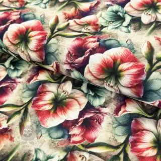 Viskoza s lanom Azalea design A digital print