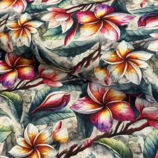 Viscose s lanom Jasmine design C digital print