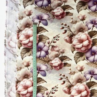 Viscose s lanom Casia design C digital print