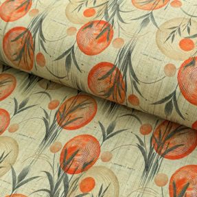 Pletenina VISKOZA Enjoy The Silence orange digital print