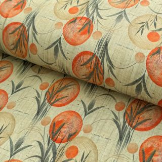 Pletenina VISKOZA Enjoy The Silence orange digital print