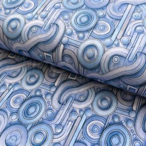 Pletivo VISKOZA Unity blue digital print