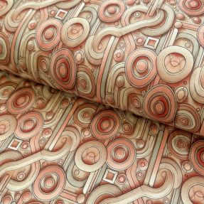 Pletivo VISKOZA Unity orange digital print