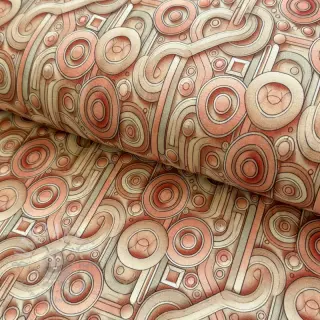 Jersey VISKOZA Unity orange digital print