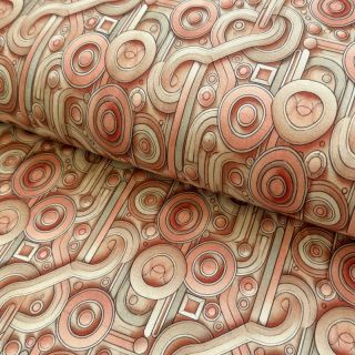 Pletivo VISKOZA Unity orange digital print