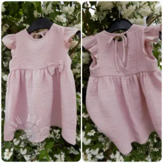 Tetra Tkanina/Muslin old rose ORGANIC