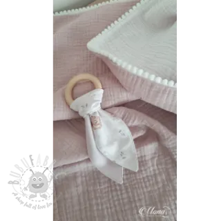 Tetra Tkanina/Muslin old rose ORGANIC