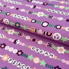 Pamučna tkanina Love dream mauve
