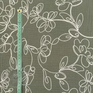 Tetra Tkanina/Muslin EMBROIDERY Climbing flowers pickle