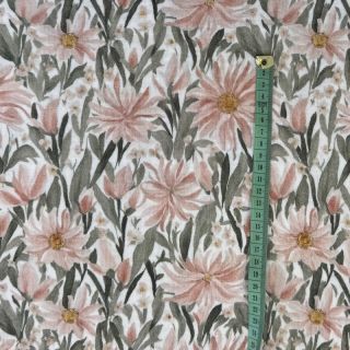 Dvostruka gaza/muslin Bunches of flowers digital print