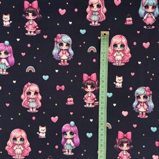 Jersey Dolls navy digital print