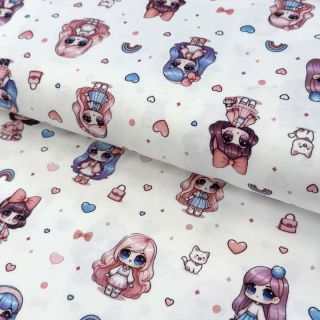 Pletivo Dolls white digital print