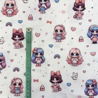 Pletivo Dolls white digital print