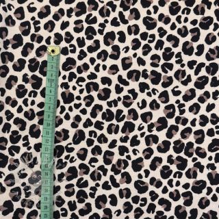 Triko Happy faces beige digital print