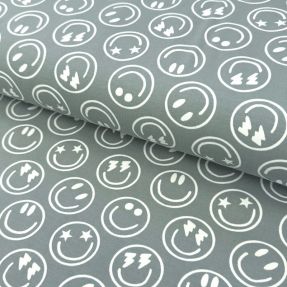 Pletivo Happy faces sage digital print