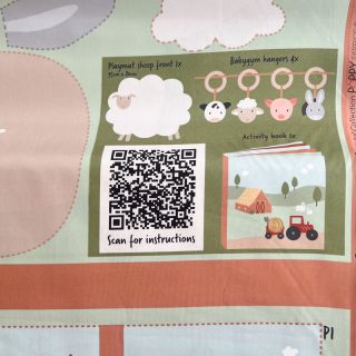 Pamučna tkanina Farm playmat PANEL digital print