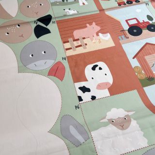 Pamučna tkanina Farm playmat PANEL digital print