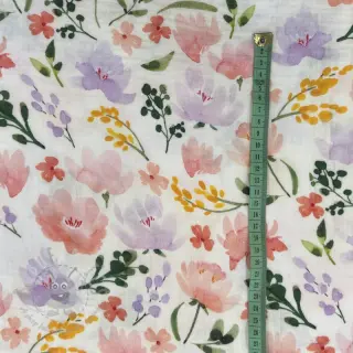 Tetra Tkanina/Muslin Big summer flowers digital print