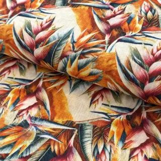 Viskoza s lanom Marigold design A digital print