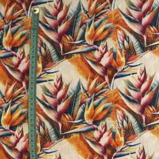 Viskoza s lanom Marigold design A digital print