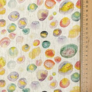 Lanena viskoza Natural Lin Livy green digital print