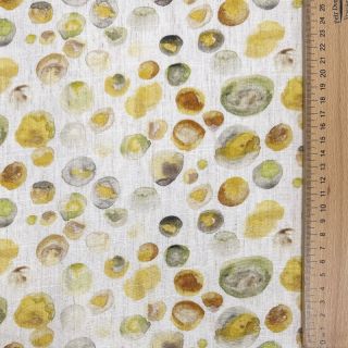 Lanena viskoza Natural Lin Livy yellow digital print