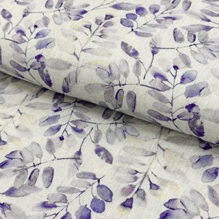 Lanena viskoza Natural Lin Lissy purple digital print