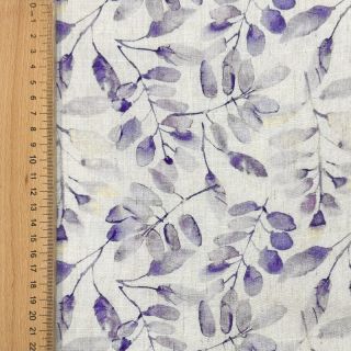 Lanena viskoza Natural Lin Lissy purple digital print