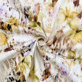 Pamuk SATIN Maui yellow digital print