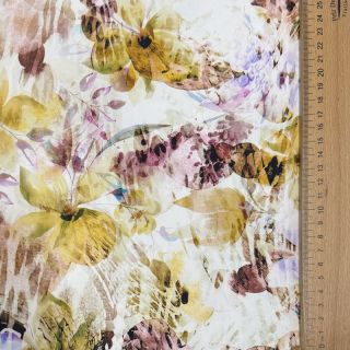 Pamuk SATIN Maui yellow digital print
