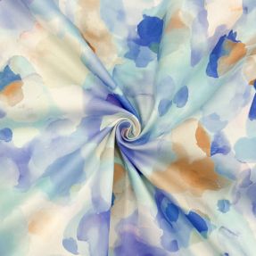Pamučna tkanina SATIN Niihau blue digital print