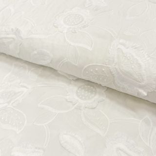 Pamučna tkanina EMBROIDERY Catchy Swingy off white